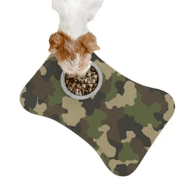 Camouflage Pet Feeding Mat