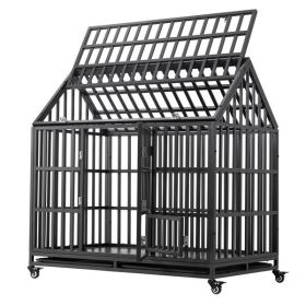 Heavy Duty Dog Cage Pet Cage With Roof And Roof Windows