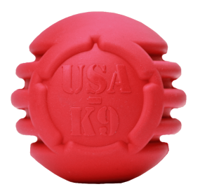 USA-K9 Stars and Stripes Ultra-Durable Rubber Chew Ball