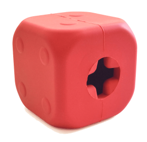 MKB Dice Toy Durable Rubber Chew Toy & Treat Dispenser