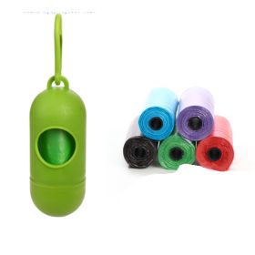 Pet Trash Bag Dog Poop Bags For Waste Refuse Cleanup (Option: Green 5pcs bag)