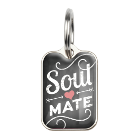 Soul Mate (Color: Soul Mate, size: Large (2.6cm x 1.8cm))