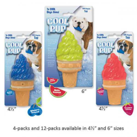 Cool Pup Toy  Ice Cream Cone (Color: Pink, size: large)