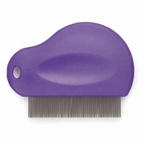 MG Contoured Grip Flea Comb (Color: purple)