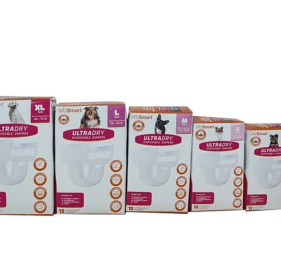 WizSmart UltraDry Disposable Diapers (Color: White, size: medium)