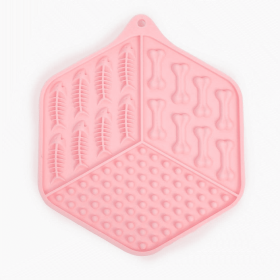 Dog Lick Mat (Color: Pink)