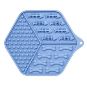 Dog Lick Mat (Color: Blue)