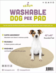 Zampa Pets Quality Whelp Round, Circular Shape Reusable Dog Pee Pads (size: 40" Round)