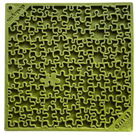 Jigsaw Design eMat Enrichment Lick Mat (Color: Green)