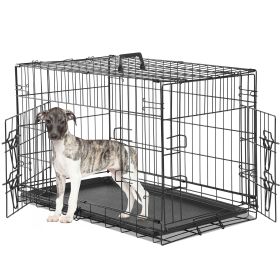 A Dog Cage With Two Doors (Option: 30double door)